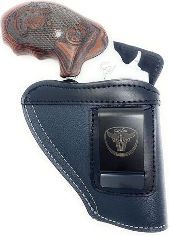 Cardini Leather Premium IWB Leather Holster for Concealed Carry | Fits Smith & Wesson K Frame and N Frame Revolvers, Model 60 | Rock Island M206 2" | Other 38 Special Revolvers in Kuwait