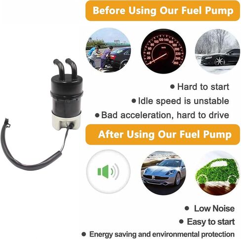Fuel Pump(2 wire plug type) for Suzuki Intruder 1400 VS1400GL 1987-2004/700 VS700GL 1986-1987 / Boulevard S83 2005-2008 Replaces 15100-38A01 15100-38A00 in Saudi Arabia
