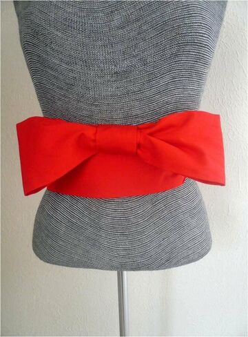 Japanese 4" x 110" Cotton OBI Sash Belt Kimono Yukata Red/Made in USA in Saudi Arabia