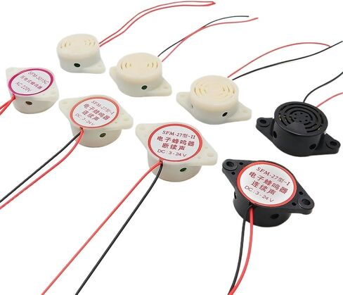 3015 Intermittent Beep High-Decibel DC 3-24V 12V Electronic Buzzer Beep Alarm 98DB Car Van SFM-27 Dimension 30 * 15MM in Saudi Arabia