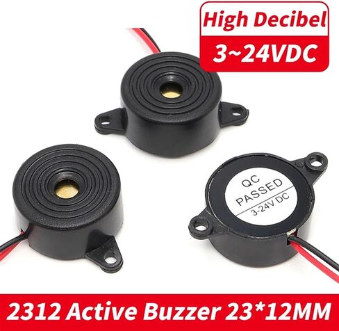 1 قطعة 2312 SFM-20B صفارة إنذار كهرضغطية نشطة DC3-24v 2312 طنان هاي ديسيبل 100dB طول الخط 11 سنتيمتر in Saudi Arabia
