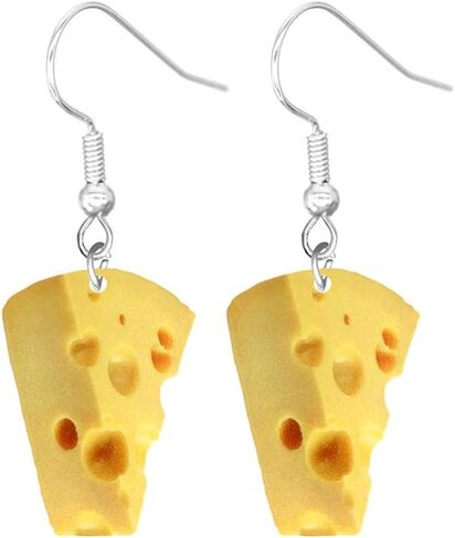 Imitate Food Shrimp Doughnut Cheese Popcorn Sushi Dangle Earrings Acrylic Print Earrings Funny Date Earrings in Saudi Arabia