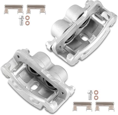 Front or Rear Brake Caliper Kit Right + Left Assembly w/Bracket 18-B4728 18-B4729 Compatible for Chevy Avalanche Silverado Suburban Escalade 1999-2013 (Set of 2) in Saudi Arabia
