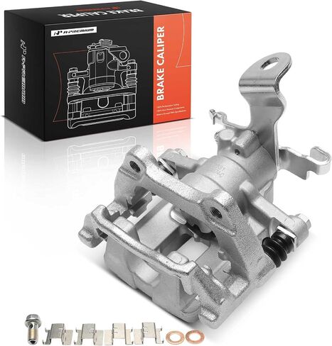 A-Premium Disc Brake Caliper Assembly with Bracket Compatible with Nissan Vehicles - Sentra 2020 2021 2022 2023 2024, 2.0L - Rear Right Passenger Side in Saudi Arabia