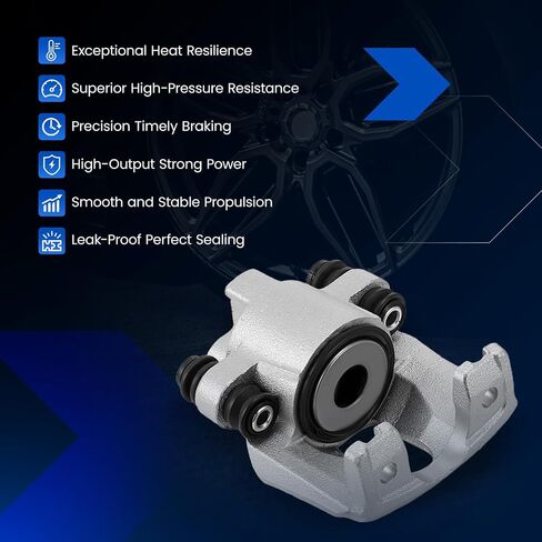 Rear Brake Caliper Assembly Replaces for 184679 184678, Compatible with Ford Expedition F-150 F-250 4.6L 5.4L, Compatible with Lincoln Navigator 99-02 5.4L, for Town Car 03-11 4.6L in Saudi Arabia