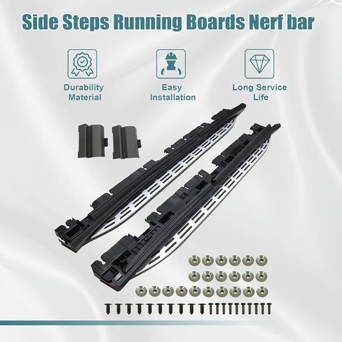 GXARTS Side Steps Running Boards Nerf bar Compatible With Mercedes GLS X167 2020 2021 2022 2023 2024 2025 450 580 600 in Saudi Arabia