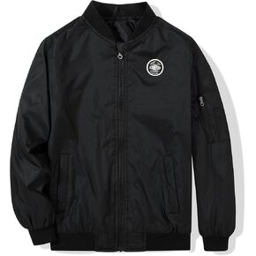 جاكيت JOYSON Kid Boys Bomber جاكيت مقاوم للرياح أثناء الطيران في الهواء الطلق سترة واقية للربيع والخريف in Kuwait