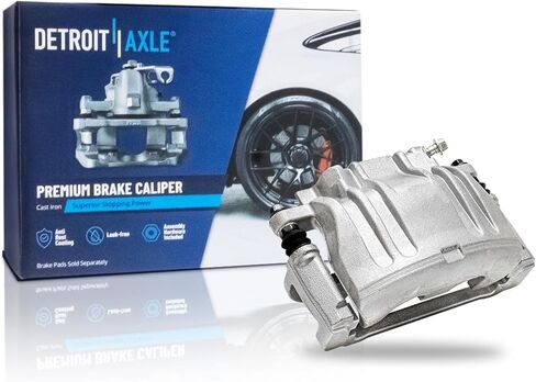Detroit Axle - RWD Front Left Disc Brake Caliper with Bracket Replacement for Dodge Challenger Charger Magnum Chrysler 300 in Saudi Arabia