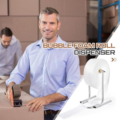 بلولو 23.62 بوصة موزع لفائف الرغوة الفقاعة ، حامل لفائف الفقاعة الدائمة ، غلاف الفقاعة القابلة للطي للتعبئة تتحرك والشحن in Kuwait