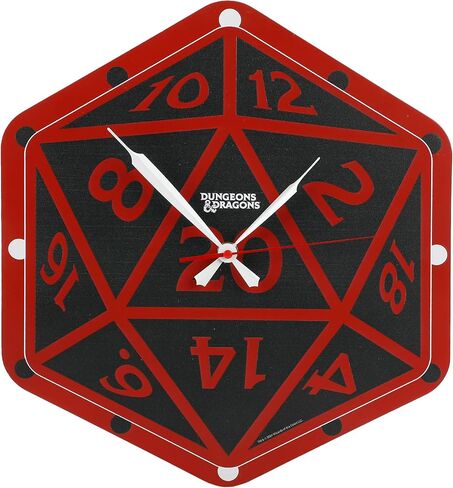 ساعة حائط منحوتة من Bioworld Dungeons & Dragons D20 in Saudi Arabia
