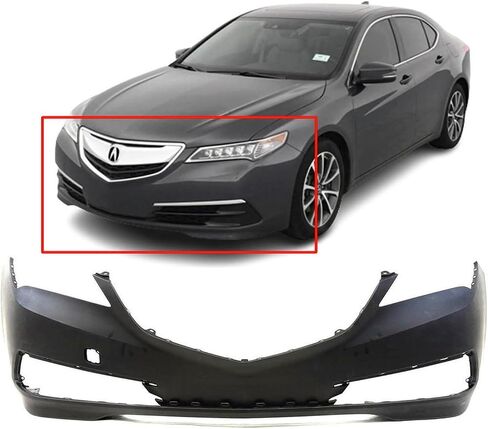 متوافق مع FitParts مع غطاء المصد الأمامي لسيارة Acura TLX Sedan 15 لعام 2015. جديد، مُجهز وجاهز للطلاء. بدون غسالة المصابيح الأمامية وفتحات مساعدة الركن. AC1000185 04711TZ3A90ZZ in Saudi Arabia