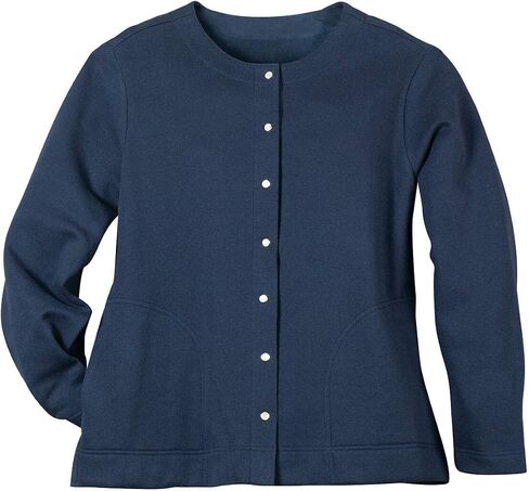 Snap Front Sweatshirt Cardigan by Sawyer CreekTM in Saudi Arabia