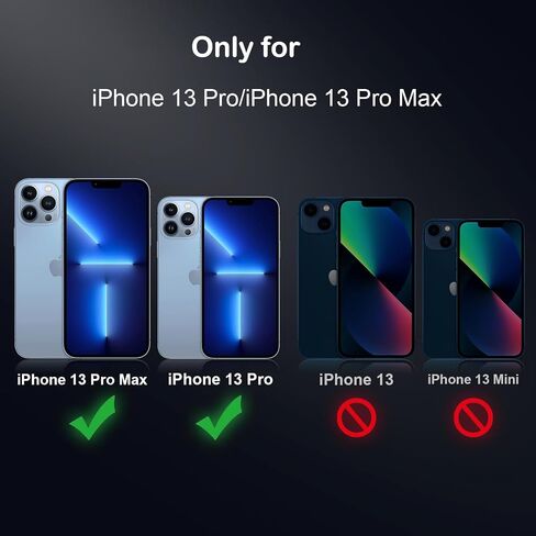 AFARER for iPhone 16 Pro/16 Pro Max Camera Lens Protector,[Anti-Scratch][Not Easy to Break] Metal Tempered Glass Individual Camera Cover for iPhone 16 Pro Max / 16 Pro-Black Titanium,1 Set in Kuwait