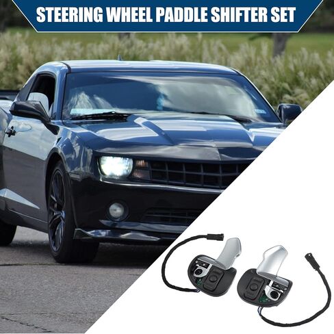 5RQ08DX9AC 5RQ09DX9AC/Inner/Steering Wheel Paddle Shifter for Dodge Challenger 2015-2023/Plastic/1 Set/Black in Saudi Arabia