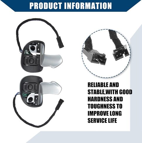 5RQ08DX9AC 5RQ09DX9AC/Inner/Steering Wheel Paddle Shifter for Dodge Challenger 2015-2023/Plastic/1 Set/Black in Saudi Arabia