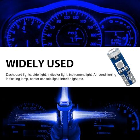 20 قطعة T5 لمبات Led Dash Lights، 37 74 2721 PC74 PC37 LED لمبة مع مقبس قفل ملتوي، 3030 رقاقة فائقة السطوع الداخلية قبة خريطة لوحة القيادة مؤشر لوحة قياس مصباح (أصفر) in Kuwait