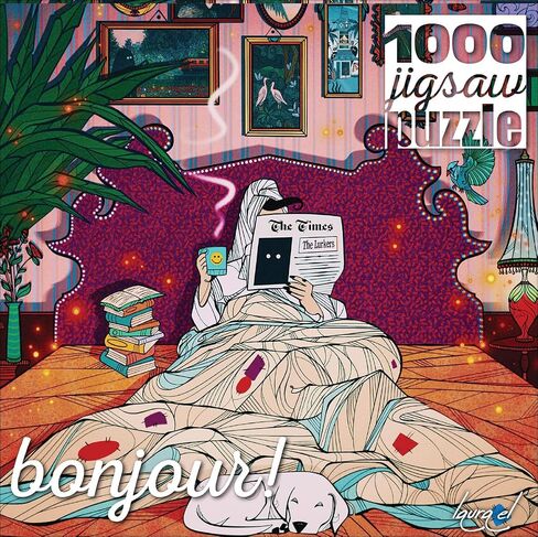 Buffalo Games - Bonjour - Brittnie Ortega - Witch's Library - 1000 Piece Jigsaw Puzzle for Adults - Challenging Puzzle Perfect for Game Nights - Finished Size is 26.75 x 19.75 in Saudi Arabia