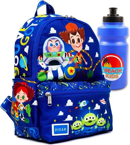 Disney Toy Story Mini Backpack for Kids - Bundle with 13" Mini Backpack for Toddlers Featuring Woody, Buzz Lightyear, More Plus Water Bottle | Toy Story Purse for Kids, Girls in Saudi Arabia