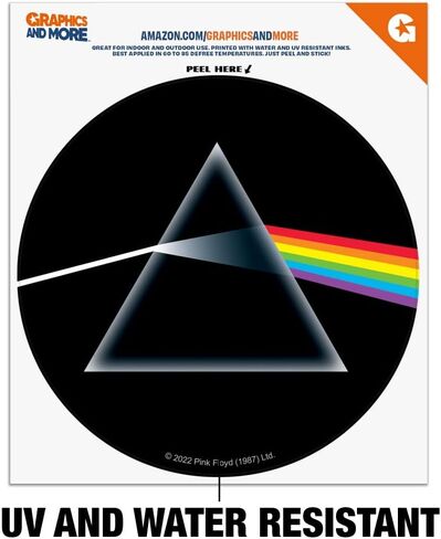 GRAPHICS & MORE Pink Floyd Dark Side Automotive Car Window Locker Circle Bumper Sticker in Saudi Arabia