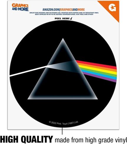 GRAPHICS & MORE Pink Floyd Dark Side Automotive Car Window Locker Circle Bumper Sticker in Saudi Arabia