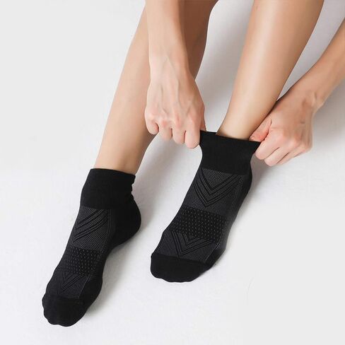 4-Pack Men’s Cushioned Ankle Socks, Athletic Running Socks for Sports and Everyday Wear in Saudi Arabia