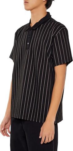 Forever 21 Men's Pinstriped Polo Shirt in Saudi Arabia
