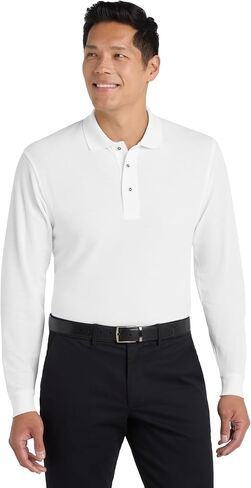 Port Authority K500LS Long Sleeve Silk Touch Polo in Saudi Arabia