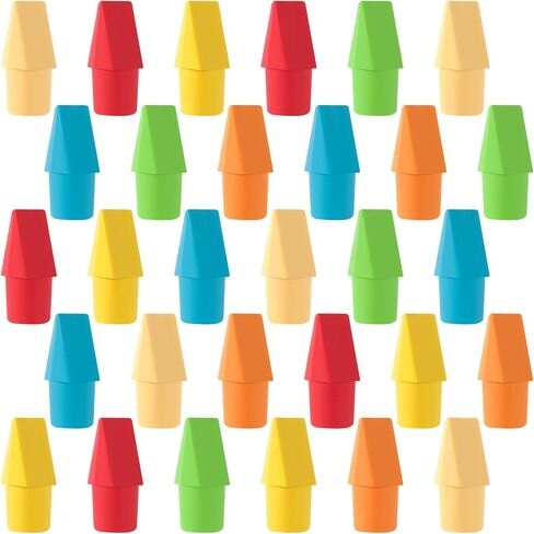 12 Pack Random Color Pencil Top Erasers, Halloween Pencil Topper Erasers, Fun Pencil Cap Erasers Bulks, School Supplies for School, Office, Classroom, Kid, Adults Painting Drawing in Saudi Arabia