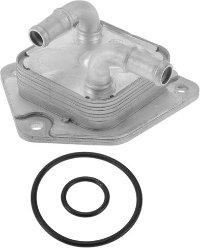 1 Pc Engine Oil Cooler for Honda Fit 2015-2019 Engine Transmission Oil Cooler with O-rings Seal No.255605T0003 Silver Tone Aluminum Alloy in Saudi Arabia