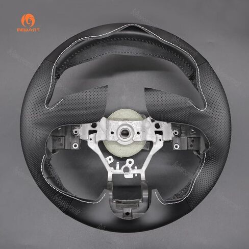 MEWANT Hand Sew Real Leather Car Steering Wheel Cover Wrap for Subaru Legacy 2015-2017/Subaru Outback 2015-2017/Subaru XV (Crosstrek) 2016-2017/Subaru Forester 2017-2018 in Saudi Arabia