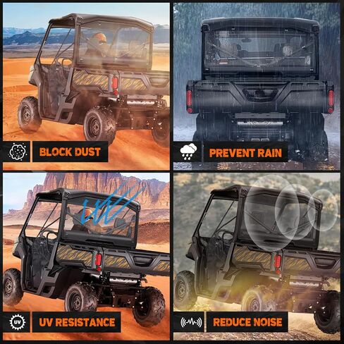 Nilight Rear Window Scratch-Resistant Clear Polycarbonate UTV Windshield Compatible With 2013-2025 Polaris Ranger XP 1000 900 Full Size 570 Diesel Crew PRO XD 4000G 2000G AWD in Saudi Arabia