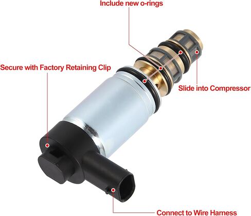 X AUTOHAUX التيار المتناوب ضاغط التحكم الملف اللولبي صمام ضاغط ضغط صمام CO29219C لهوندا سيفيك 2016-2018 in Saudi Arabia