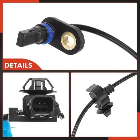 A-Premium ABS Wheel Speed Sensor Compatible with Honda Models - Civic 2012 - Rear Right Passenger Side, Replace# 57470-TR3-A02, 57470-TR3-A01 in Kuwait