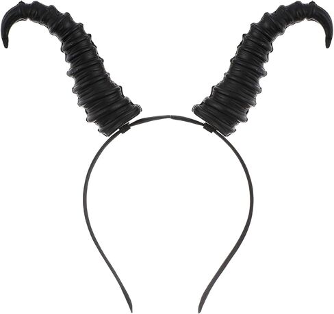 MOSTORY Demonic Horns Headband for Adult - Devil Horn Headband for Halloween Renaissance Renfaire Cosplay in Saudi Arabia