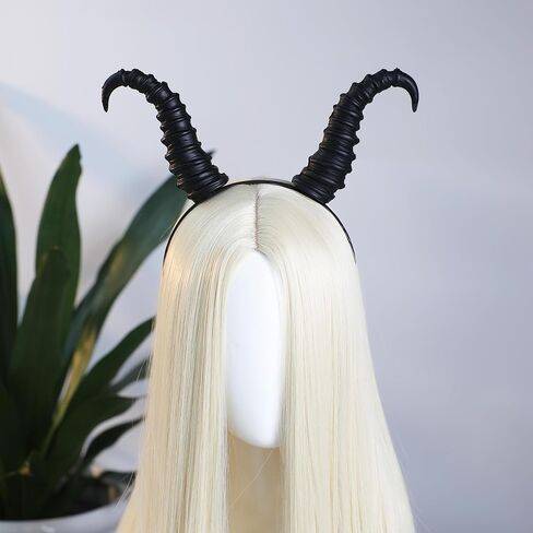 MOSTORY Demonic Horns Headband for Adult - Devil Horn Headband for Halloween Renaissance Renfaire Cosplay in Saudi Arabia