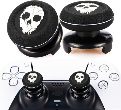 FPS Thumbstick Extender & Printing Rubber Silicone Grip Cover 2 Sets for PS5 Dualsenese & PS4 Controller (Demon Summon) in Kuwait