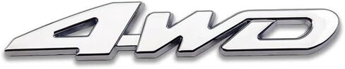 1Pcs Chrome Metal 4WD Rear Tailgate Trunk Badge 4x4 Car SUV Emblem Sticker Decal (Silver) in Saudi Arabia