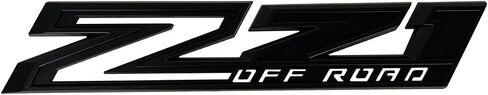 2pack New Big Z71 Off Road Emblems Side Decals 3D Badges Compatible with fits 2019-2025 Silverado Offroad Parts 84632695 (Black Red) in Kuwait