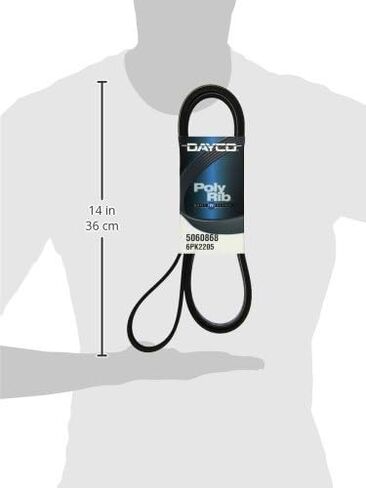Dayco 5060868 Serpentine Belt , Black in Saudi Arabia