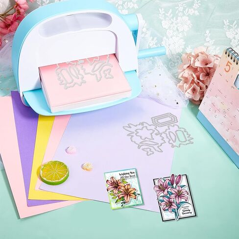 GLOBLELAND Magnolia Clear Stamps and Flowers Leaves Cutting Dies with Hollow Out Drawing Painting Stencils for DIY Scrapbooking Photo Album Decorative Cards Making Decoration in Kuwait