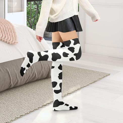Women's Thigh High Socks Long Over Knee Socks Thick Leg Warm Boot Stockings in Saudi Arabia