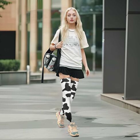 Women's Thigh High Socks Long Over Knee Socks Thick Leg Warm Boot Stockings in Saudi Arabia