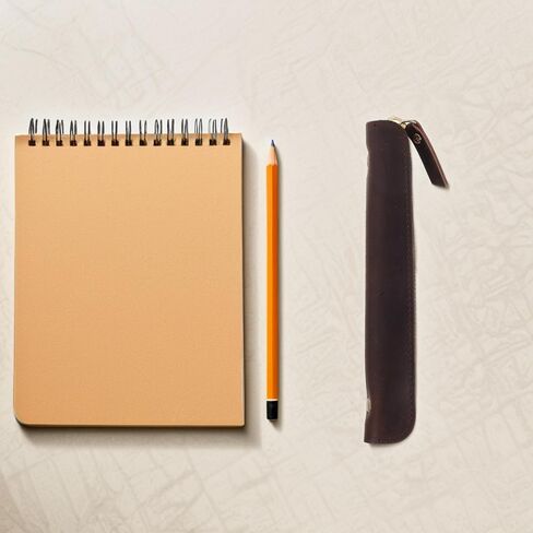 Vintage Leather Pen Organizer - Single Pen Case Holder for Fountain Pens & Pencil in Saudi Arabia