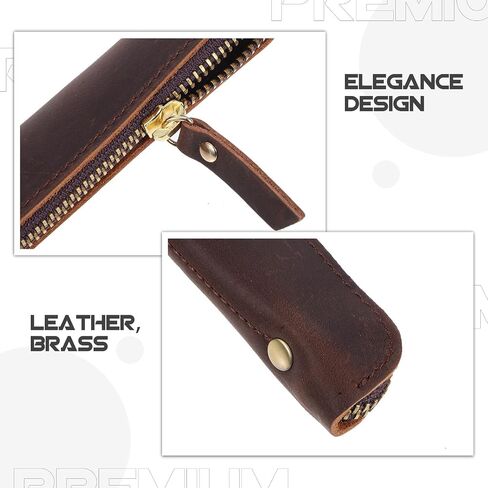 Vintage Leather Pen Organizer - Single Pen Case Holder for Fountain Pens & Pencil in Saudi Arabia