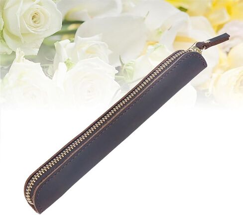 Vintage Leather Pen Organizer - Single Pen Case Holder for Fountain Pens & Pencil in Saudi Arabia