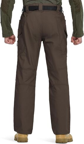 Men's Stretch Tactical Pants Water Resistant Outdoor Cargo Pants Lightweight Ripstop EDC Hiking Work Pants in Kuwait