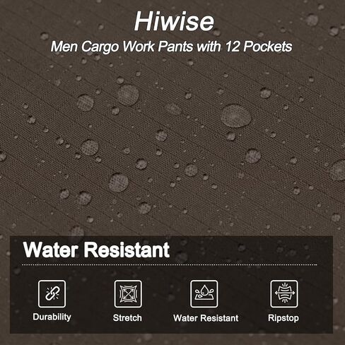 Men's Stretch Tactical Pants Water Resistant Outdoor Cargo Pants Lightweight Ripstop EDC Hiking Work Pants in Kuwait