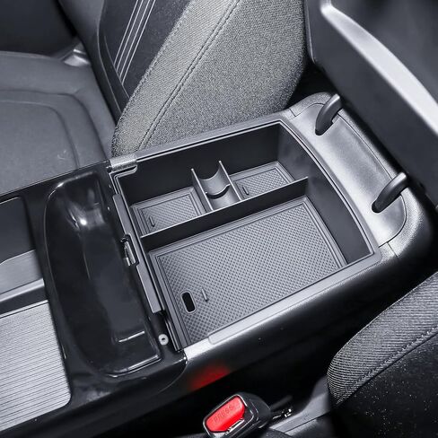 Double-Layer Center Console Organizer Compatible with 2025 2026 Hyundai Tucson(Limited) / 2025+ Hybrid/Plug-in Hybrid Accessories Storage Box Compartment Tray - ONLY Fit with Electronic Shift in Saudi Arabia