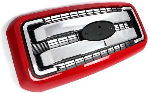 مجموعة شواية أمامية MIC متوافقة مع 2011-2016 F250 F350 F450 F550 F-250 F-350 F-450 F-550 Super Duty Lariat (تقليم أسود + كروم) in Kuwait