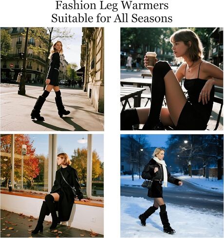 جوارب لتدفئة الساق عالية الفخذ للنساء، جوارب عالية الفخذ للنساء، جوارب ناعمة وسميكة بدون قدم، زوج واحد in Kuwait